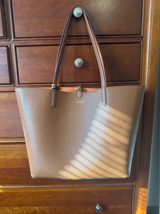 Lauren Ralph Lauren Handbags - Lauren Ralph Lauren Faux Leather Large Tote